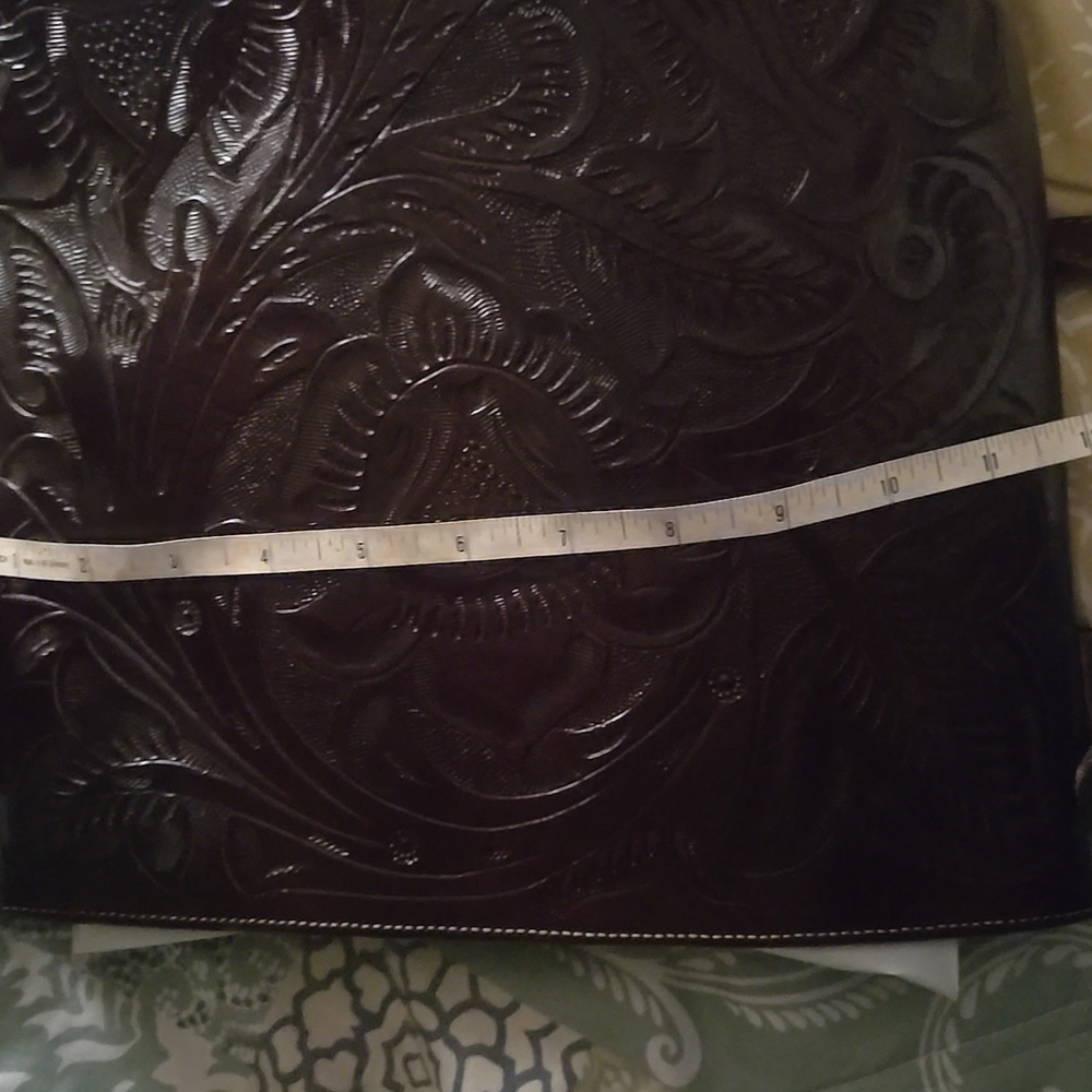 leather bag, it is 100% hand-tooled, artisanal work,like New - Picture 7 of 8